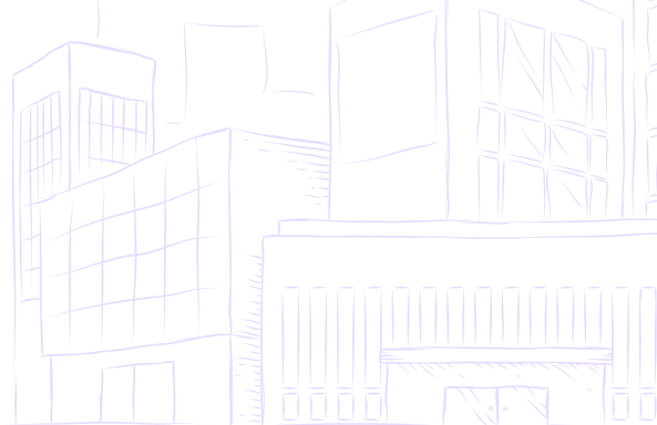 Architectural visualization of a modern town